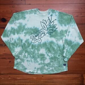 Disney Spirit Jersey Adult Size XL Princess Tiana Green Tie Dye Love Parks